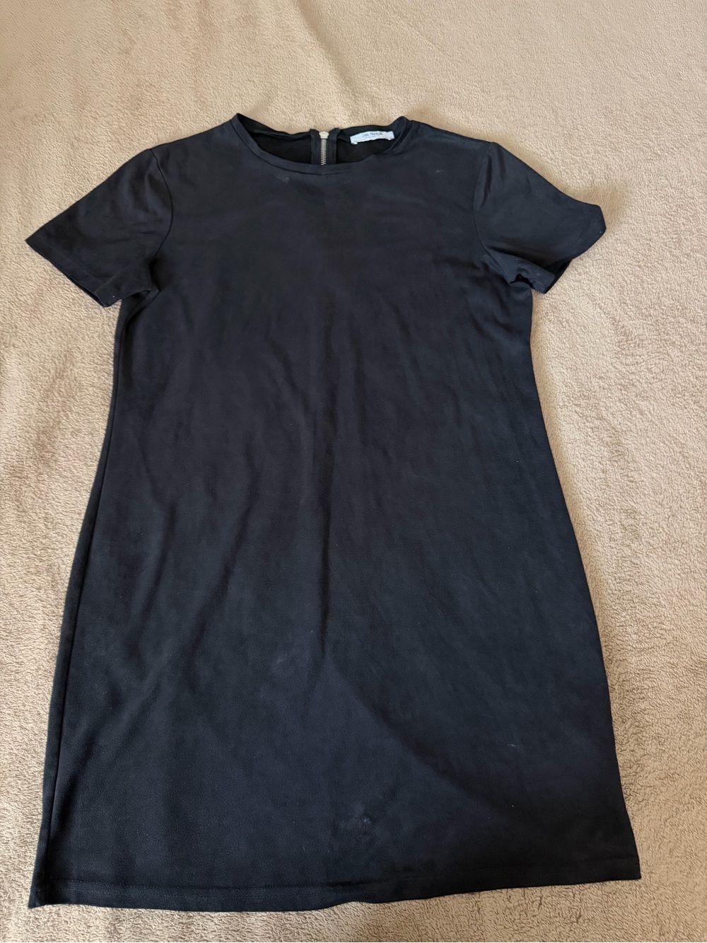 Zara Black Short Sleeve Mini Dress